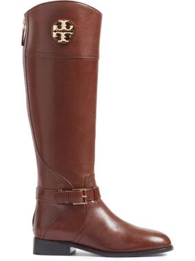 NWT Tory Burch Adeline 20mm Riding Boot Almond 203 (Size 8.5)